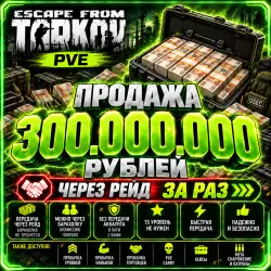[PVE] 300 kk (300 million) rubles in PVE. I’ll take it out in a raid or via the auction house.