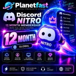 Discord Nitro Membership 12 Month Account (Global)