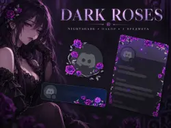 DARK ROSES NIGHTSHADE | DISCORD FULL BUNDLE · 3 ITEMS | GIFT
