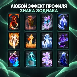 Gift Zodiac Signs, One Profile Effect of Your Choice