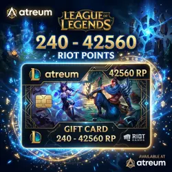 Подарочная карта League of Legends (240–42560 RP) EU West / Nordic / East |atreum
