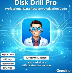 Disk Drill Pro Activation Key | 1-Year/Lifetime License | Mac/Windows | Official Genuine Version