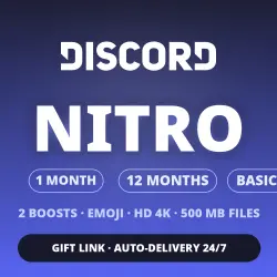 DISCORD NITRO FULL | GIFT LINK | AUTO 24/7