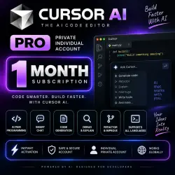 Cursor AI Pro 1 Month | 12 month - Private Individual Account