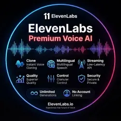 ElevenLabs Creator Plan 130k | Premium AI Voice Access | Instant Delivery | 25 Days Warranty