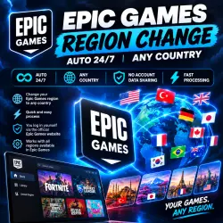 EPIC GAMES REGION CHANGE | AUTO 24/7 | ANY COUNTRY