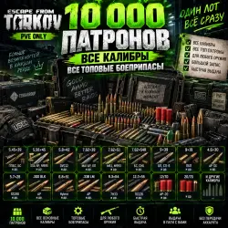 [PVE] Escape from Tarkov PvE — 10,000 TOP AMMO | ALL CALIBERS |