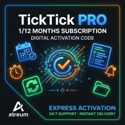 Подписка TickTick PRO на ваш аккаунт | 1 и 12 месяцев |Mila