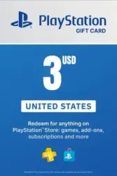PlayStation Store: Карта 3 USD (США)