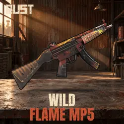 Wild Flame MP5 — скин оружия в Rust, лот №260778