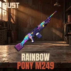 Rainbow Pony M249 — скин оружия в Rust, лот №260802