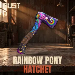 Rainbow Pony Hatchet — скин оружия в Rust, лот №260803