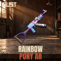 Rainbow Pony AR — скин оружия в Rust, лот №260804