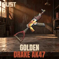 Golden Drake AK47 — скин оружия в Rust, лот №260848