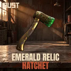 Emerald Relic Hatchet — скин оружия в Rust, лот №276144