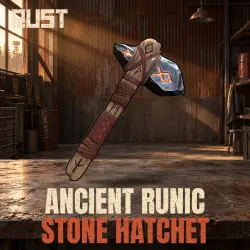 Ancient Runic Stone Hatchet — скин оружия в Rust, лот №260899