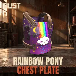 Rainbow Pony Chest Plate — скин брони в Rust, лот №260921