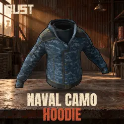 Naval Camo Hoodie — скин одежды в Rust, лот №261001