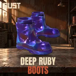 Deep Ruby Boots — скин одежды в Rust, лот №261021
