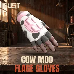 Cow Moo Flage Gloves — скин одежды в Rust, лот №261023