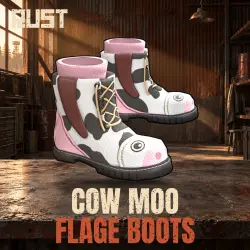 Cow Moo Flage Boots — скин одежды в Rust, лот №261024