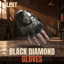 Black Diamond Gloves — скин одежды в Rust, лот №261038