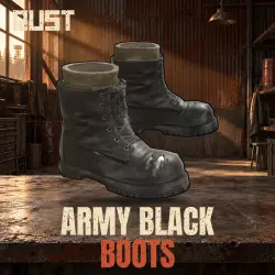 Army Black Boots — скин одежды в Rust, лот №261041