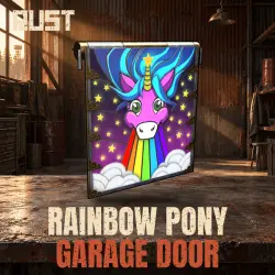 Rainbow Pony Garage Door — скин предмета в Rust, лот №261091
