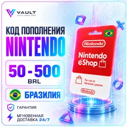 Nintendo eShop gift card Brazil 50 - 500 BRL | Auto 24/7