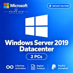 Windows Server 2019 Datacenter Key | 2 PC | Lifetime Activation