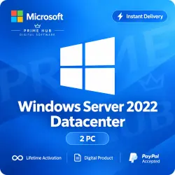 Windows Server 2022 Datacenter Key | 2 PC | Lifetime Activation