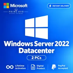 Windows Server 2022 Datacenter Key | 2 PC | Lifetime Activation
