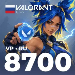 АВТО 24/7 | Valorant 8700 VP | КОД РОССИЯ, лот №254253