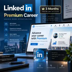 LINKEDIN PREMIUM CAREER | 3 MONTHS | ACTIVATION LINK | INDIA REGION