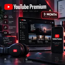 YOUTUBE PREMIUM | 3 MONTHS GIFT LINK | FRESH GOOGLE ACCOUNT | GLOBAL