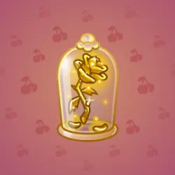 NFT Eternal Rose Golden Shine