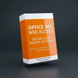 Microsoft 365 Web Access Private Account 100 GB Cloud 1 Year Warranty Global