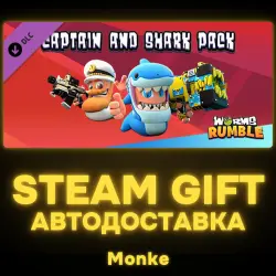 AUTO 24/7 | STEAM GIFT DLC | Worms Rumble - Captain & Shark Double Pack