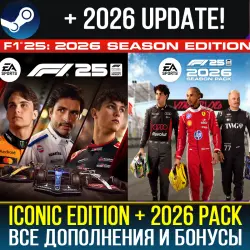 F1 25 ICONIC EDITION + SEASON PACK 2026 [+ ALL DLC]・[NO GUARD]・GLOBAL・STEAM・INSTANT DELIVERY + GIFT