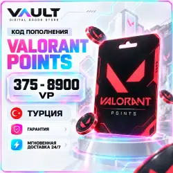 VALORANT Points Top-up Code 375–8900 VP – Turkiye | Auto 24/7
