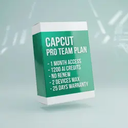 CapCut Pro 1 Month Team Plan 1200 AI Credits 2 Devices Global