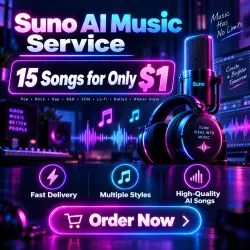 15 AI Songs for Only $1 | Suno Music Creation Service | Fast Delivery
