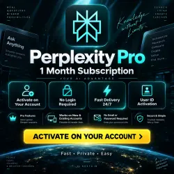 Perplexity Pro 1 Month | No Login Required | User ID Activation |  24/7