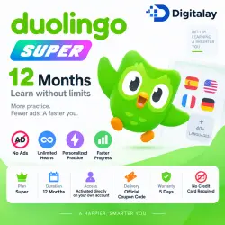 Duolingo Super — 12 Months | Official Coupon Code