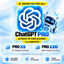 ChatGPT Pro X5 / X20 | 1 Month | Activation on Your Account
