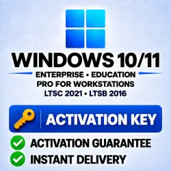 Windows 10/11 Enterprise, LTSC, LTSB, Education, Workstations | Activation Key (Phone Bot)