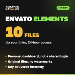 Envato Elements 10 files for 24 hours — I download by your link, personal dashboard, instant deliver