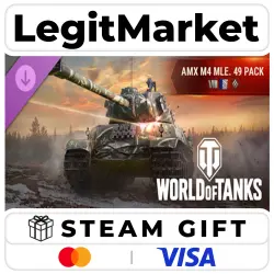 DLC World of Tanks — AMX M4 mle. 49 Pack (Tier VIII French Heavy Tank) / Steam AUTO / RU + WORLD