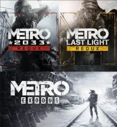 An account with Metro: Last Light + Metro 2033 + Metro Exodus.