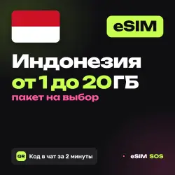 eSIM Indonesia — 1 to 20 GB